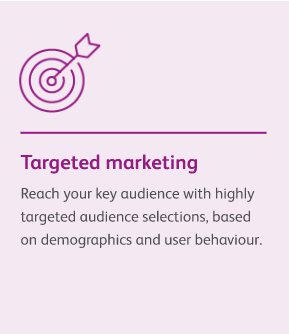  Targeted marketing based on demographics and user behaviour